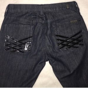 7 For All Mankind Dark Blue Dojo Jeans